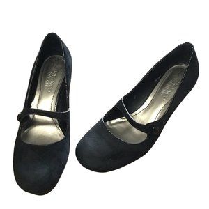 Franco Sarto black Mary Janes 2 inch heals